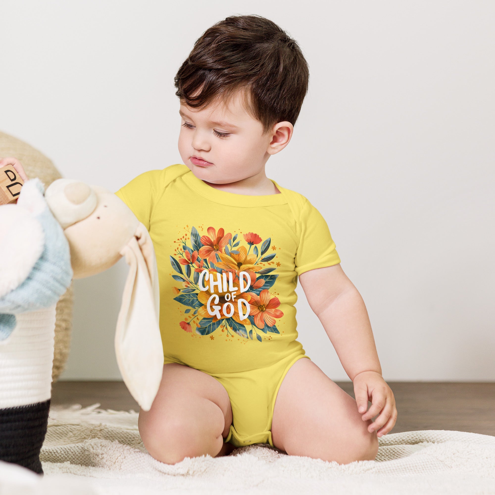 Soft, easy-change bodysuits with playful graphics and comfy fits.